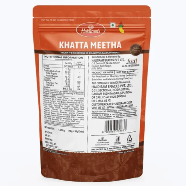 Haldiram's Khatta Meetha - Namkeen, 1.05 kg(Weight May Vary) image 4