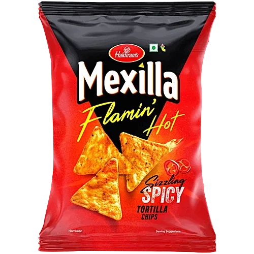 Haldiram's Mexilla Flamin' Hot Sizzling Spicy Tortilla Chips
