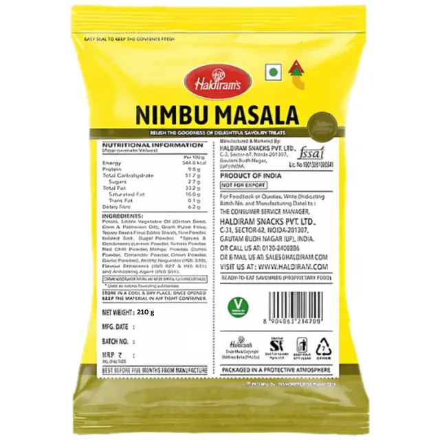 Haldiram's Nimbu Masala 200g | All Time Favourite | Perfect Tea-Time image 2