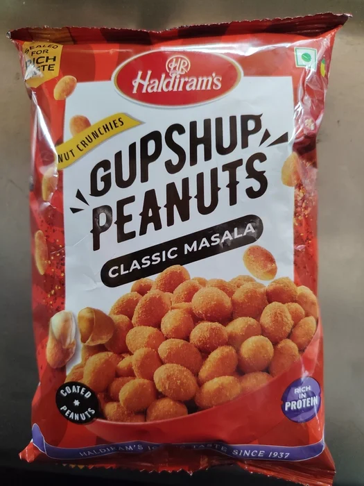Haldiram's Nut Crunchies gupshup Peanuts Classic Masala, 200gm