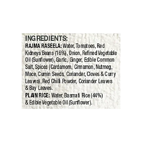 Haldiram's Rajma Raseela with Plain Rice 375g image 3