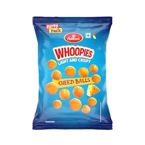   Haldiram’s Whoopies Cheezi Balls, 74g |Cheesy & Irresistable | 