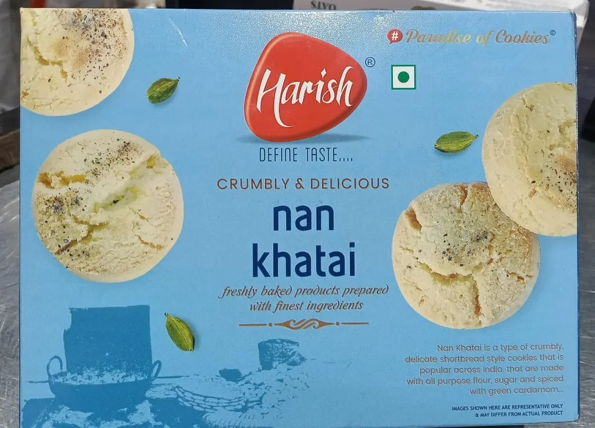   Harish Nan Khatai 300gm, Define Taste Crumbly & Delicious|Freshly Baked Product Prepared With Finest Ingredient|Paradise Of Cookies.