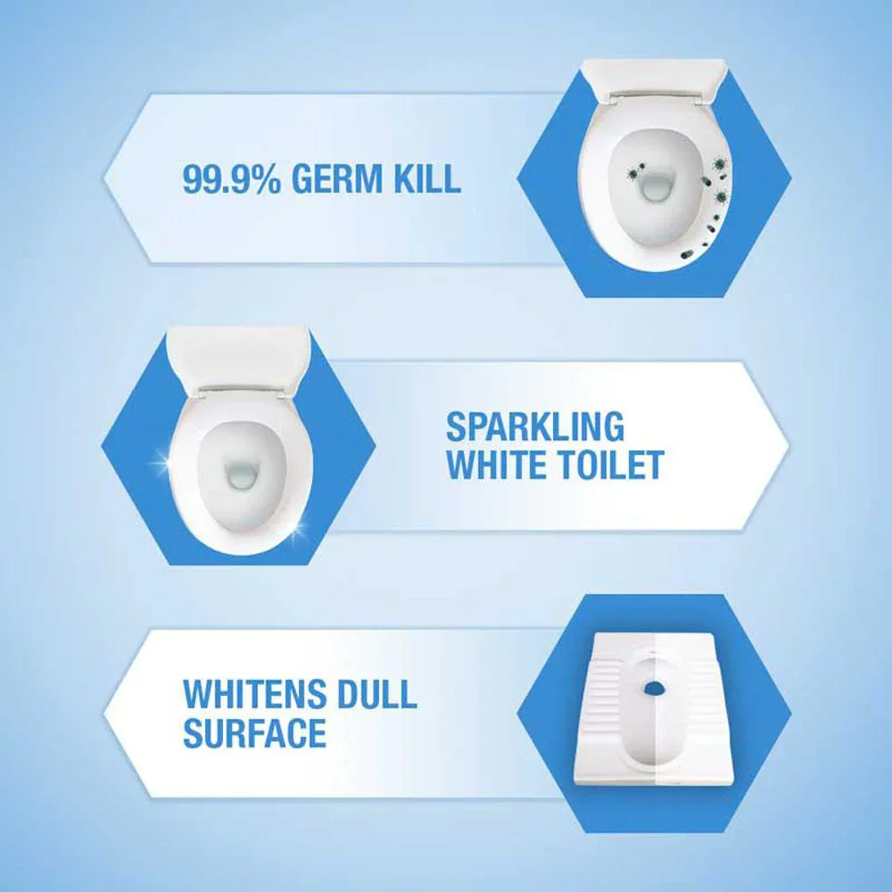  Harpic White & Shine Bleach Disinfectant Toilet Cleaner 500 ml image 5