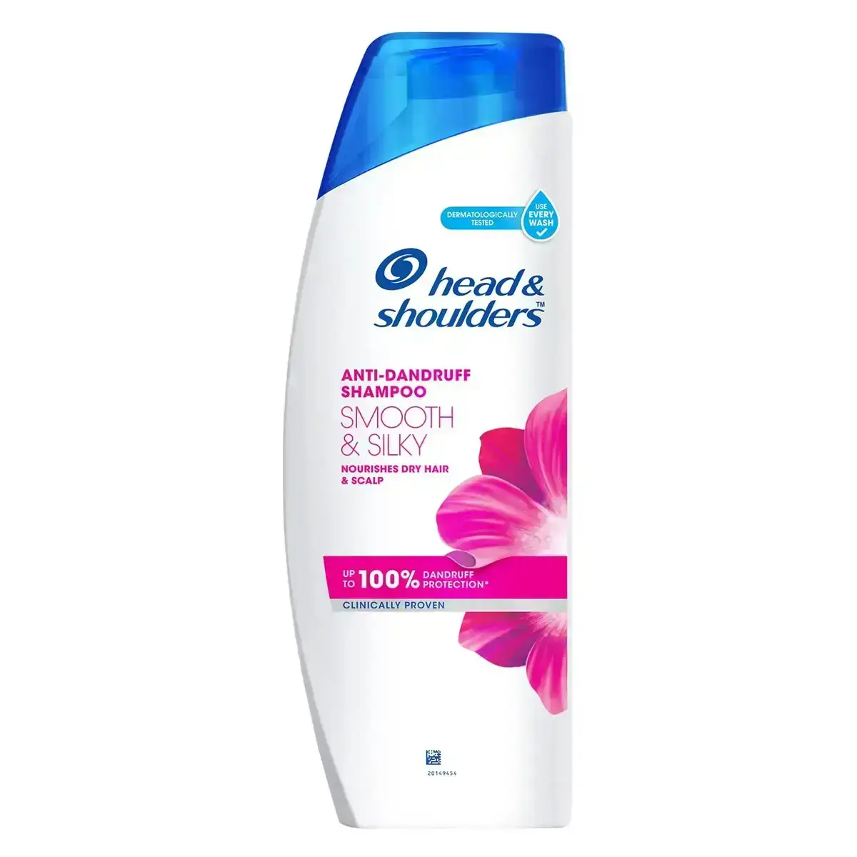 Head & Shoulders Smooth and Silky Shampoo 340ml. Anti-frizz shampoo for soft, manageable hair.