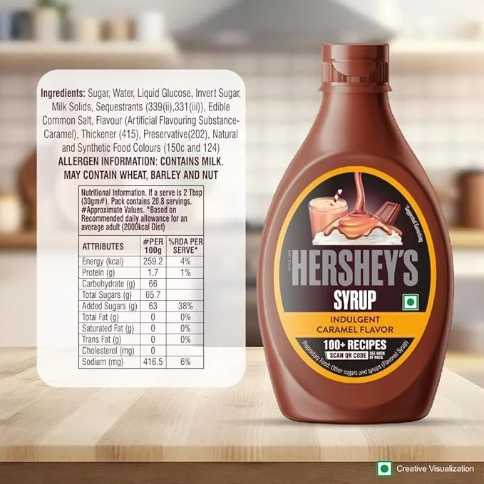  Hershey's Caramel Flavored Syrup | Delicious Caramel Flavor | 600 Gm Bottle image 2