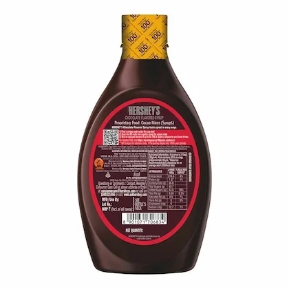 HERSHEY'S Chocolate Flavored Syrup | Rich & Delicious Chocolate Taste | Liquid Syrup, 600 g Bottle image 2