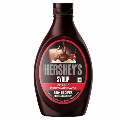 HERSHEY'S Chocolate Flavored Syrup, Delicious Chocolate Flavor, 600 gm Bottle, Liquid