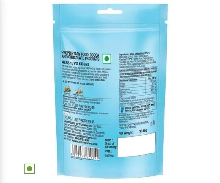  Hershey's Kisses Cookies 'N' Creme Chocolate, 33.6 g image 4