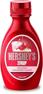Hershey's Strawberry Flavored Syrup in a 200G/180G Bottle