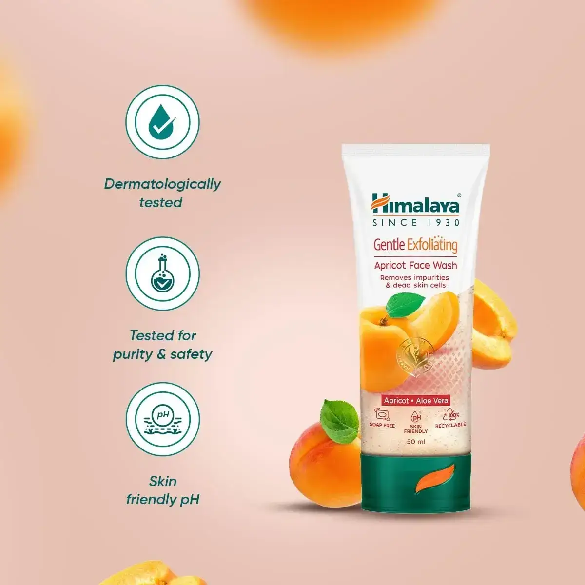 Himalaya Gentle Exfoliating Apricot Face Wash, 100 ml image 7