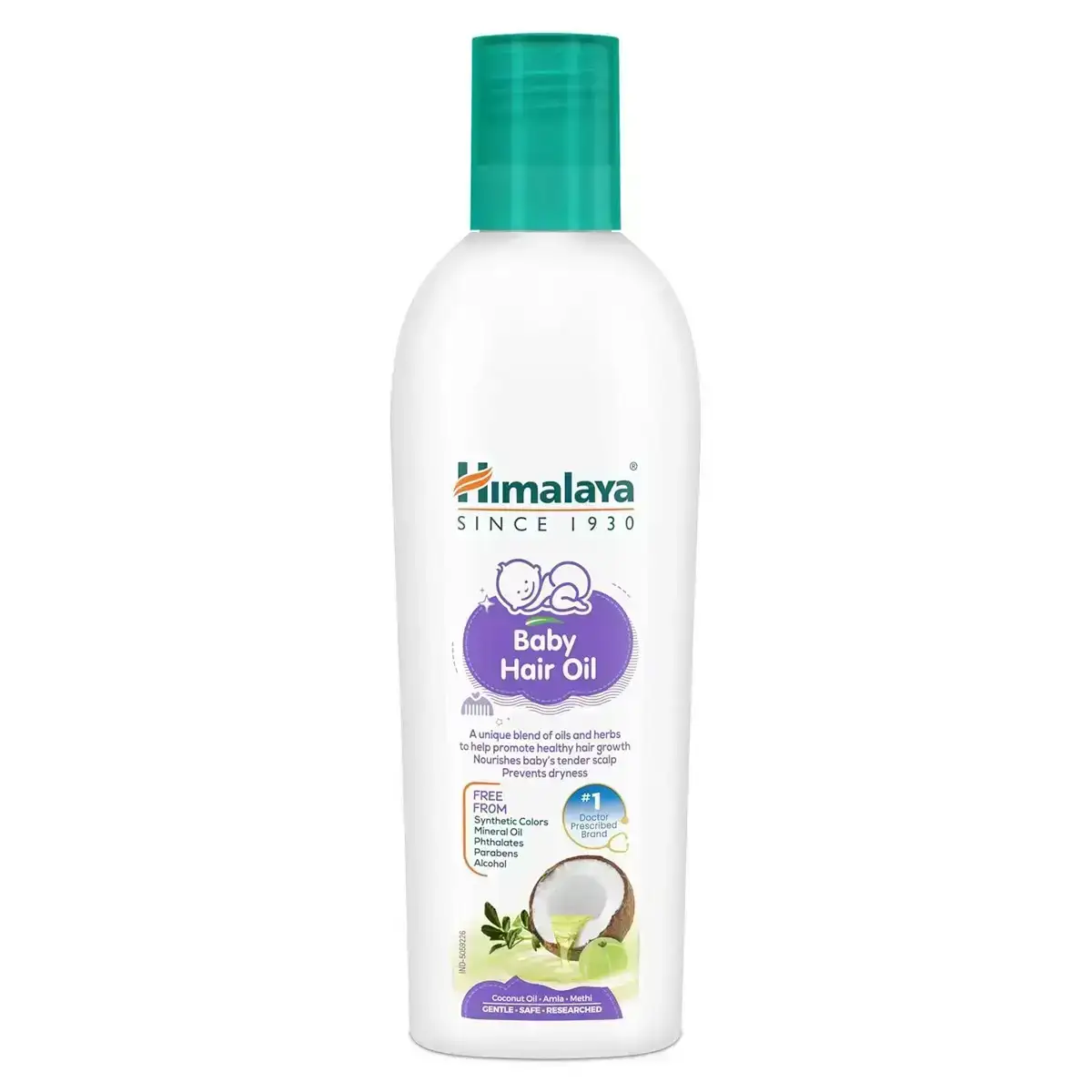 Himalaya Baby Hair Oil 100ml - Nourishing and gentle hair oil for babies, promoting healthy hair growth and scalp health.
