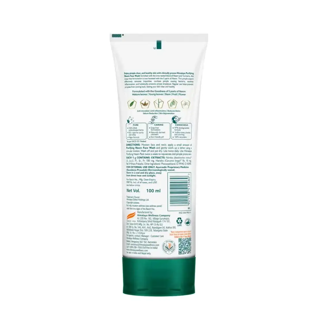 Himalaya Purifying Neem Face Wash, 100ml image 2