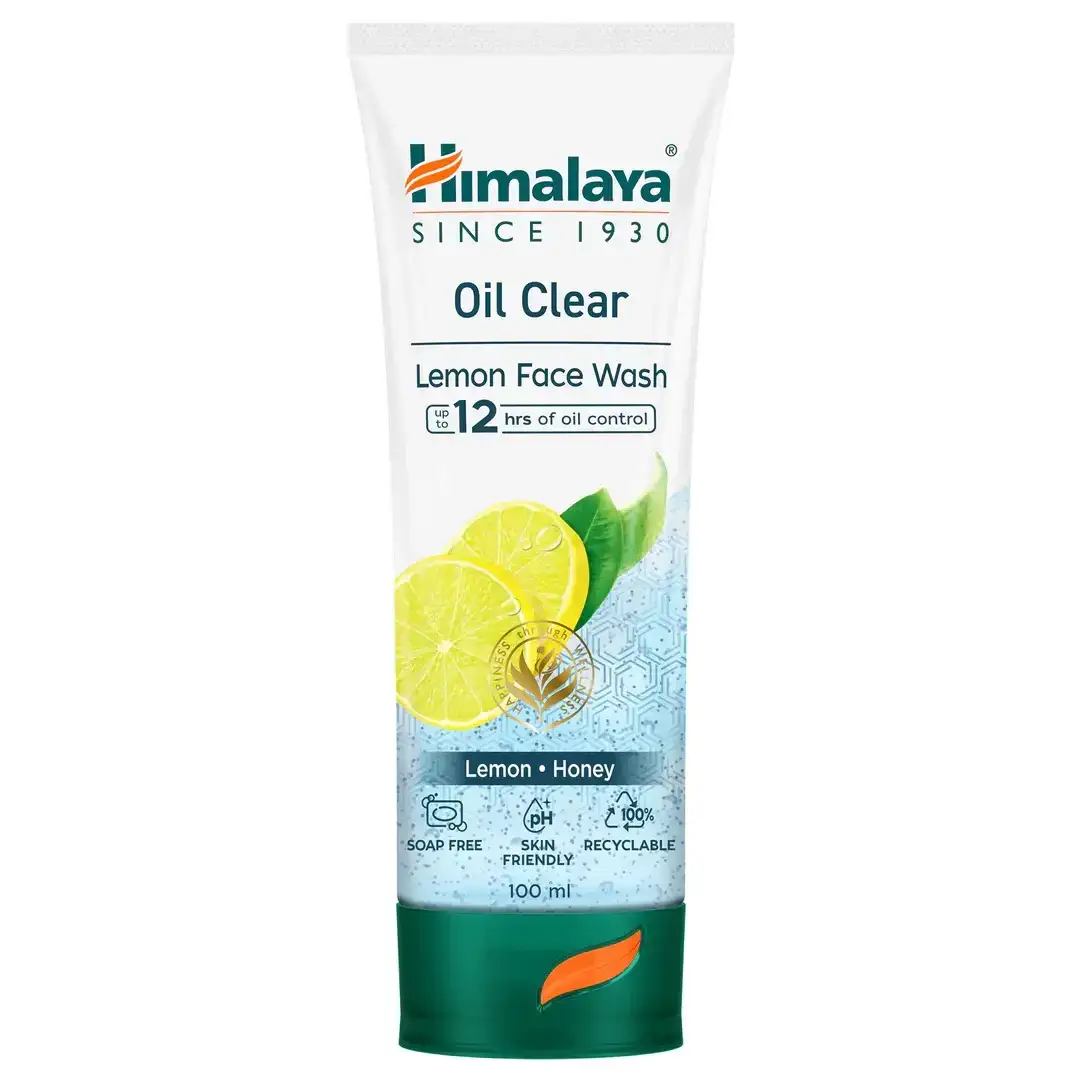 Himalaya Oil Clear Lemon Face Wash 100ml with Free 50ml. Cleanses excess oil for fresh, healthy skin.