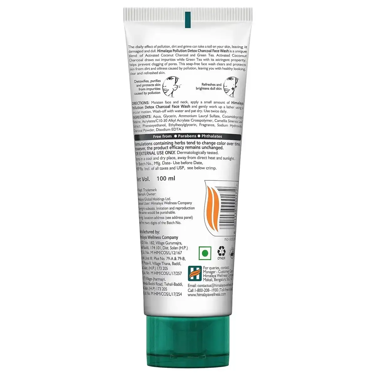 Himalaya Pollution Detox Charcoal Face Wash, 100ml image 2