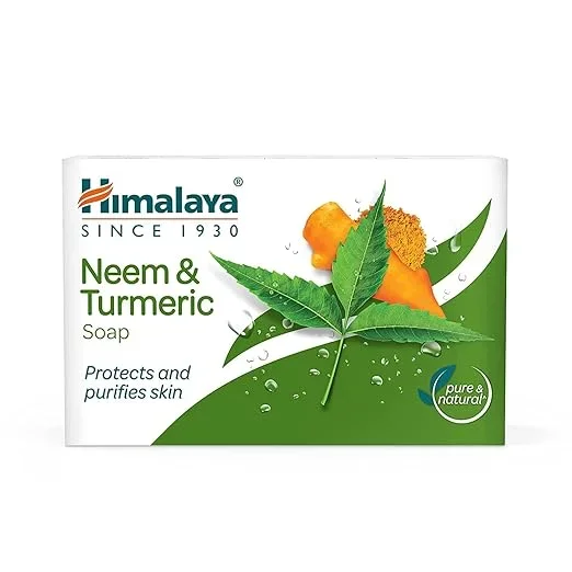 Himalaya Herbals Neem and Turmeric Soap, 125g, Buy 4 Get 1 Free                  