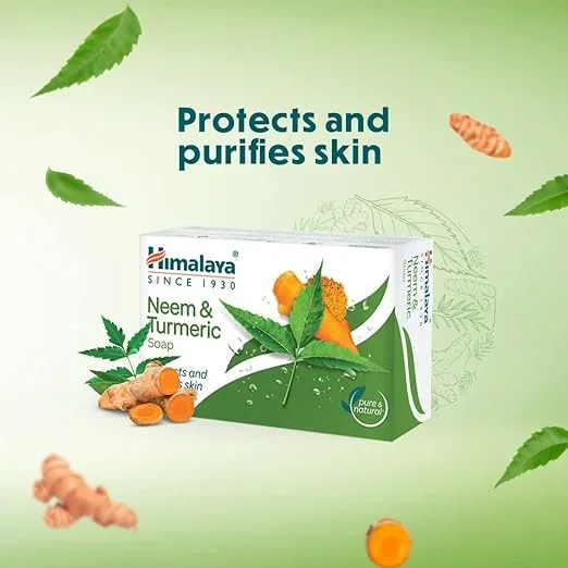 Himalaya Herbals Neem and Turmeric Soap, 125g, Buy 4 Get 1 Free                   image 7