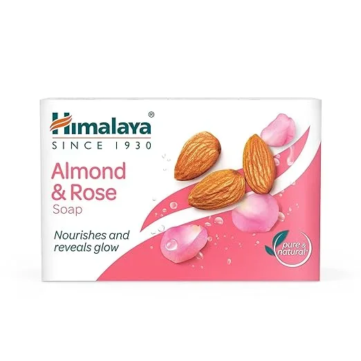 Himalaya Almond and Rose Soap 125g (Buy 3 Get 1 Free)