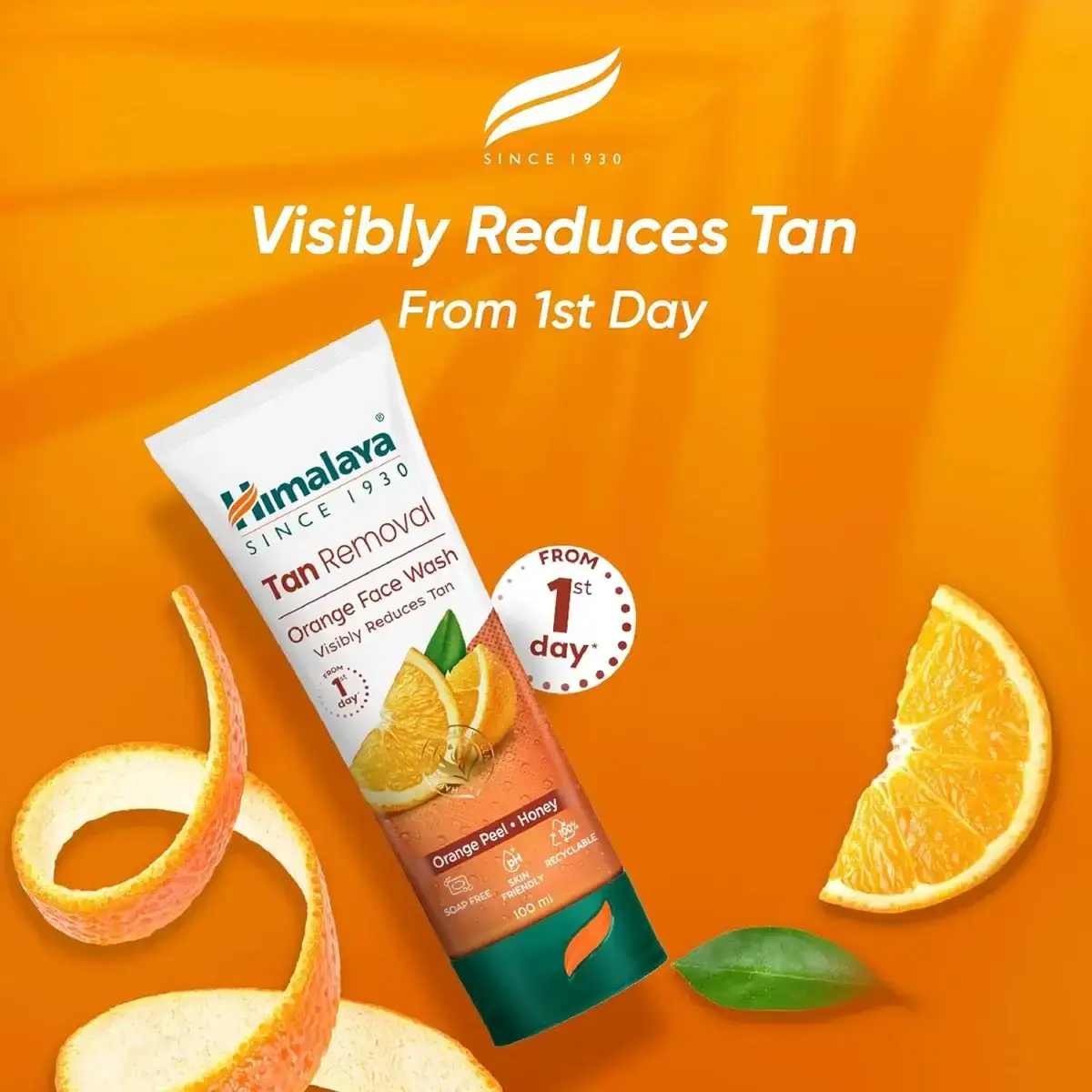 Himalaya Tan Removal Orange Face Wash, 100ml image 3