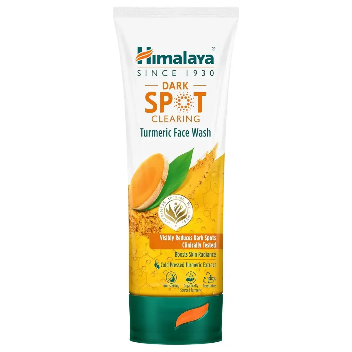 Himalaya Dark Spot Clearing Turmeric Face Wash, 100ml. A face wash for reducing dark spots and brightening skin.