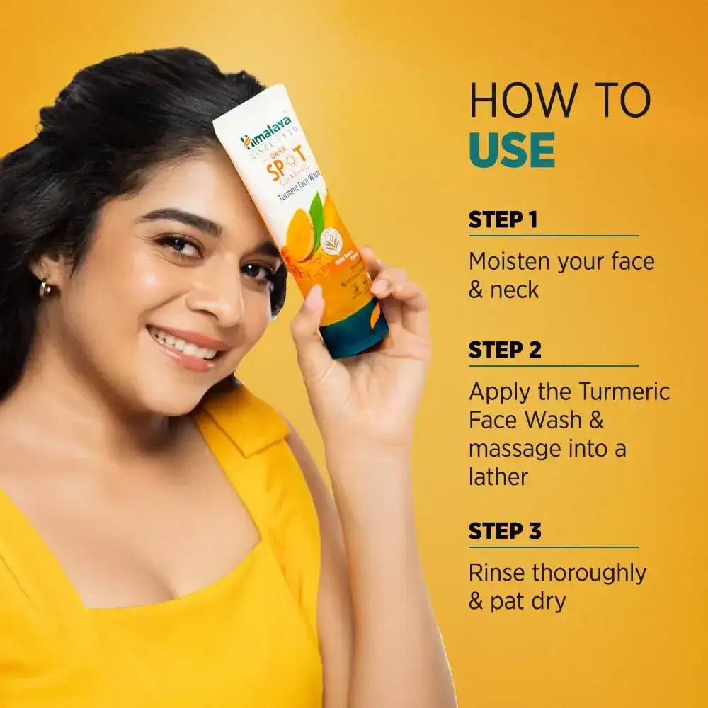 Himalaya Dark Spot Clearing Turmeric Face Wash, 100ml image 4