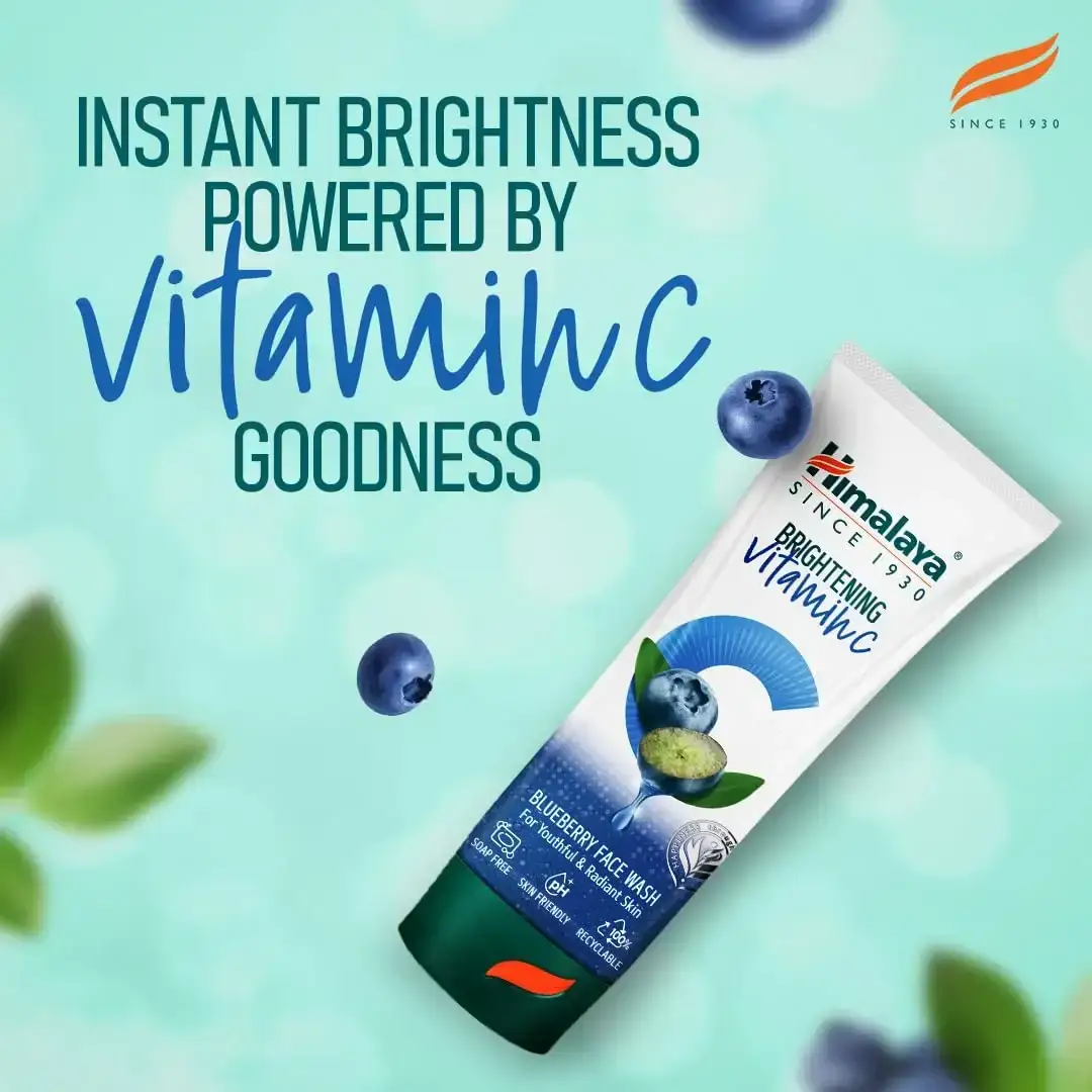 Himalaya Brightening Vitamin C Blueberry Face Wash, 100ml image 6