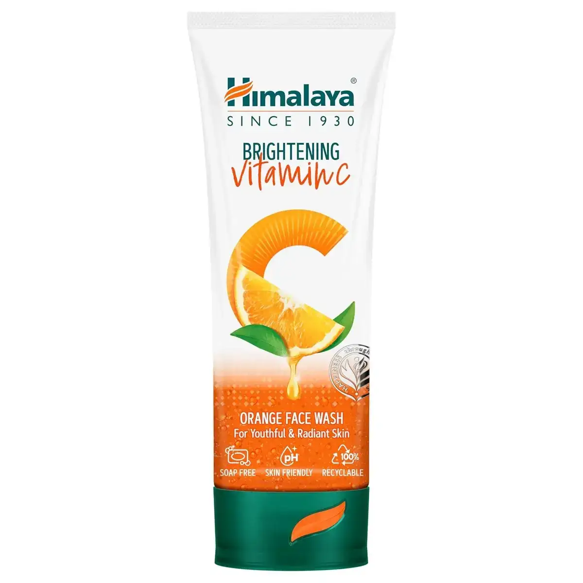 Himalaya Brightening Vitamin C Orange Face Wash, 100ml. Cleanses and brightens skin for a healthy glow.