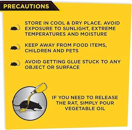  HIT Rat/Mouse Trap Glue Pad, (Regular Size) - No Smell, Non-Poisonous, Easy to Use, Easily Disposable image 4