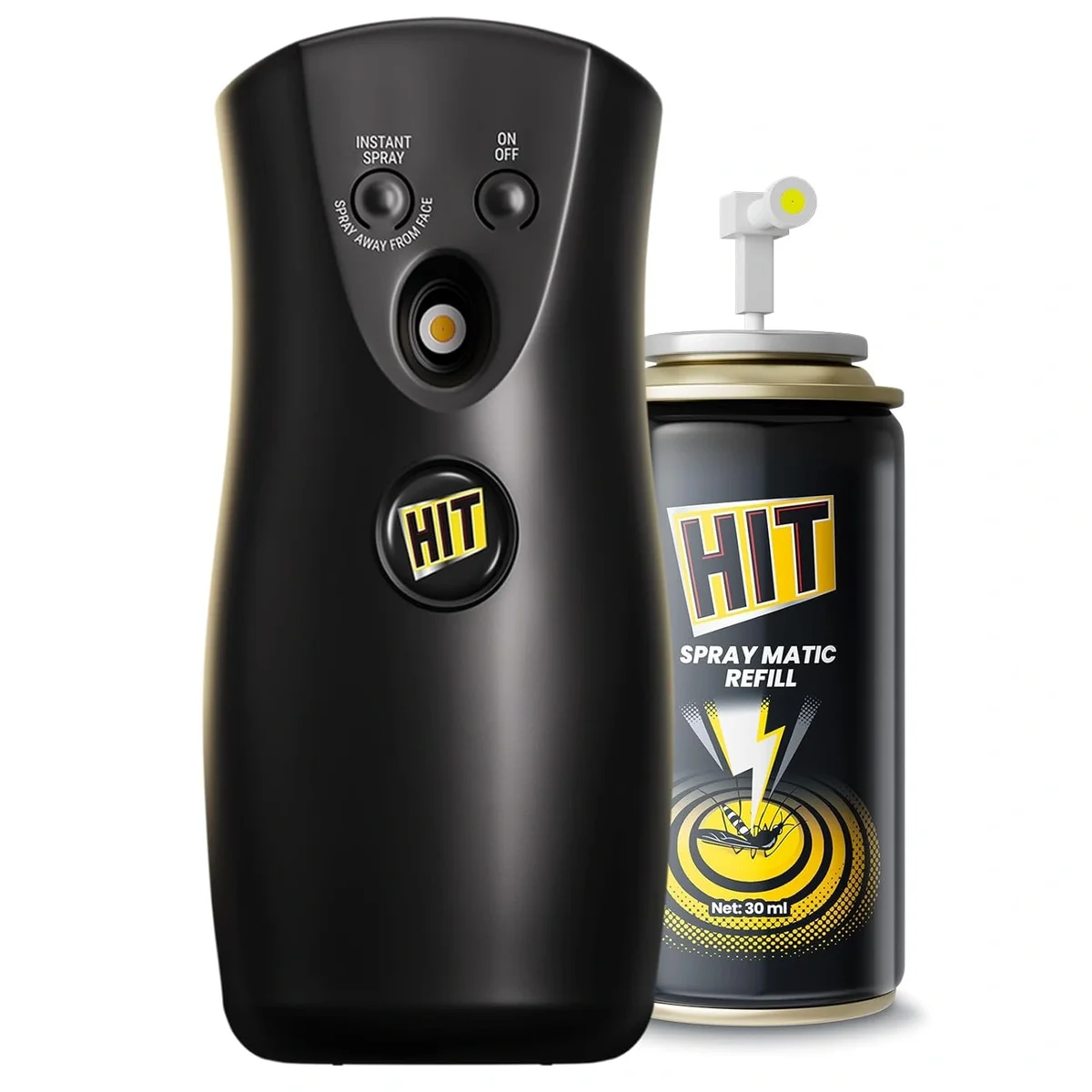 Hit Spray Matic Mosquito Repellent Dispenser Machine with 1 Refill, lasts up to 2 months