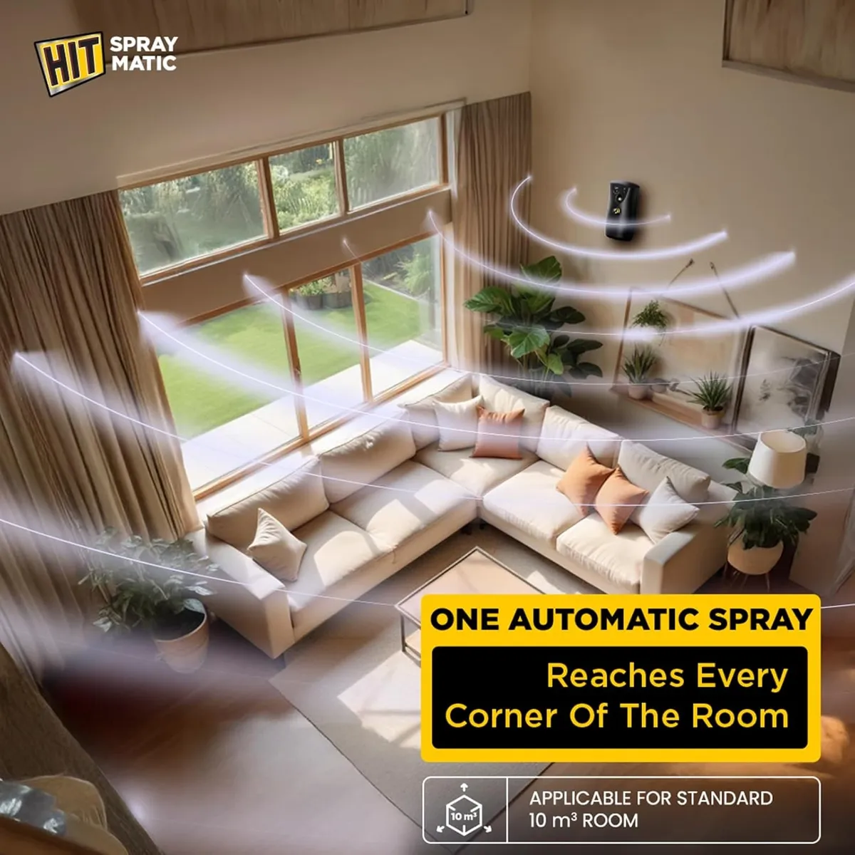  HIT Spray Matic Mosquito Repellent Dispenser Machine + 1 Refill  | Refill Lasts Up to 2 Months image 5