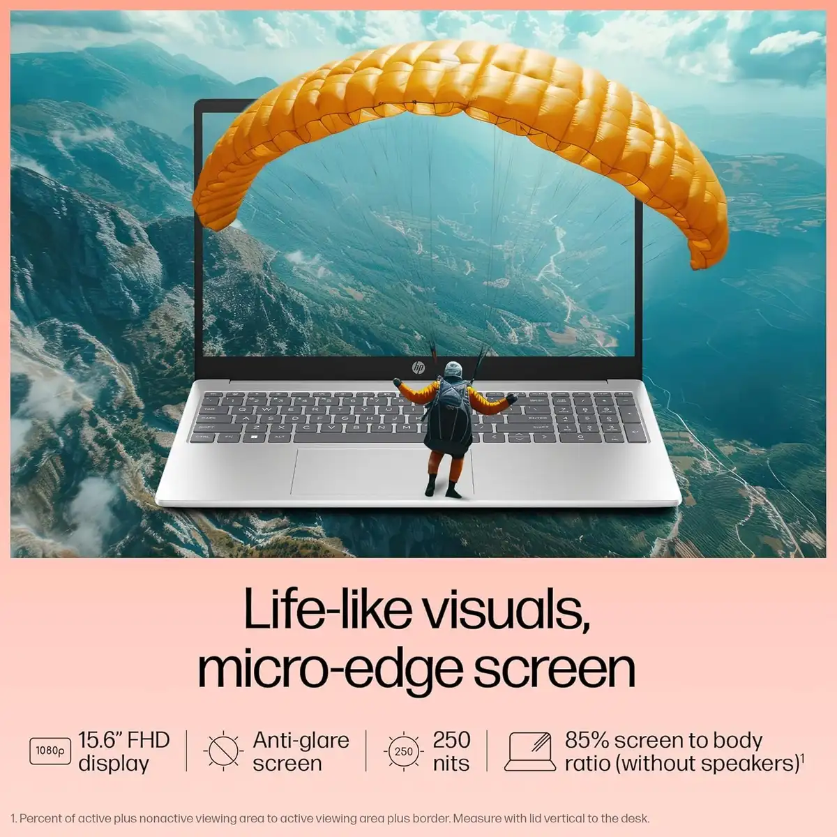 HP 15, Intel Core i5-1334U, 12GB DDR4, 512GB SSD, 15.6''/39.6cm FHD Anti-Glare Micro-Edge, Win 11 Home ,Microsoft Office 365 + Office 2024, Silver, 1.59kg, Iris Xe Graphics, FHD Privacy Shutter Camera, fd0575TU, 1 Year Warrany image 7