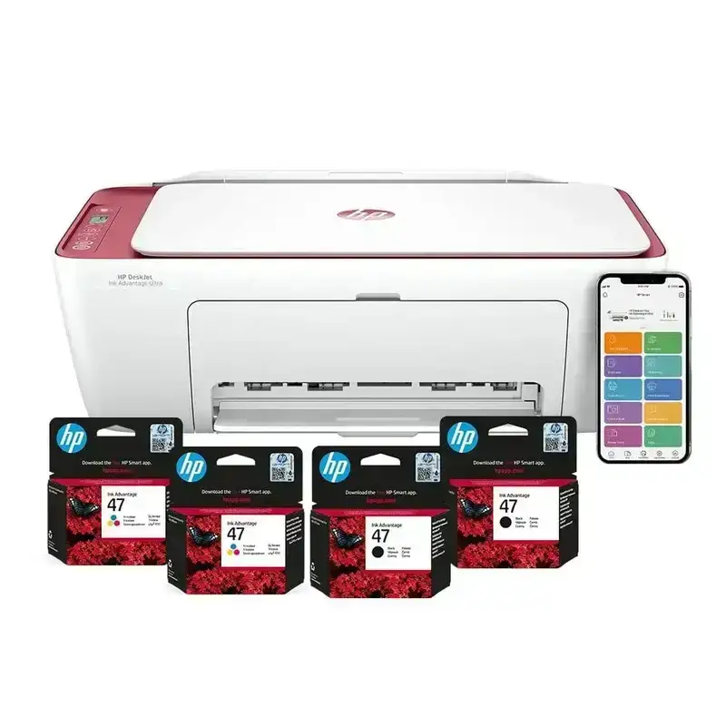 HP Ink Advantage Ultra 4929 color inkjet printer. Prints, copies, scans wirelessly. Ideal for home or small office.