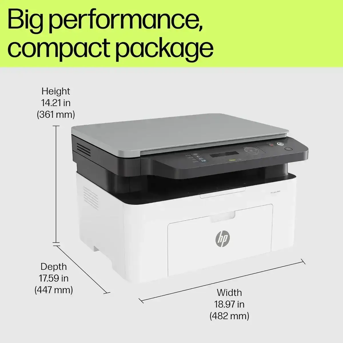 HP Laser MFP 1188nw, 20 PPM, 128 MB, USB 2.0, Ethernet, Wireless or Wi-Fi, Multifunction all in One A4 Printer, 1 Year Warranty image 3