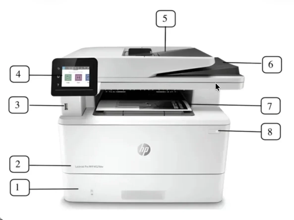 HP LaserJet Multifunction hp M329dw, 35 PPM, 512 MB Memory, Copy, Scan ADF, Automatic Duplex, Wireless, Ethernet and Speed USB, A4 Multifunction Printer, 1 Year on-site warranty image 5