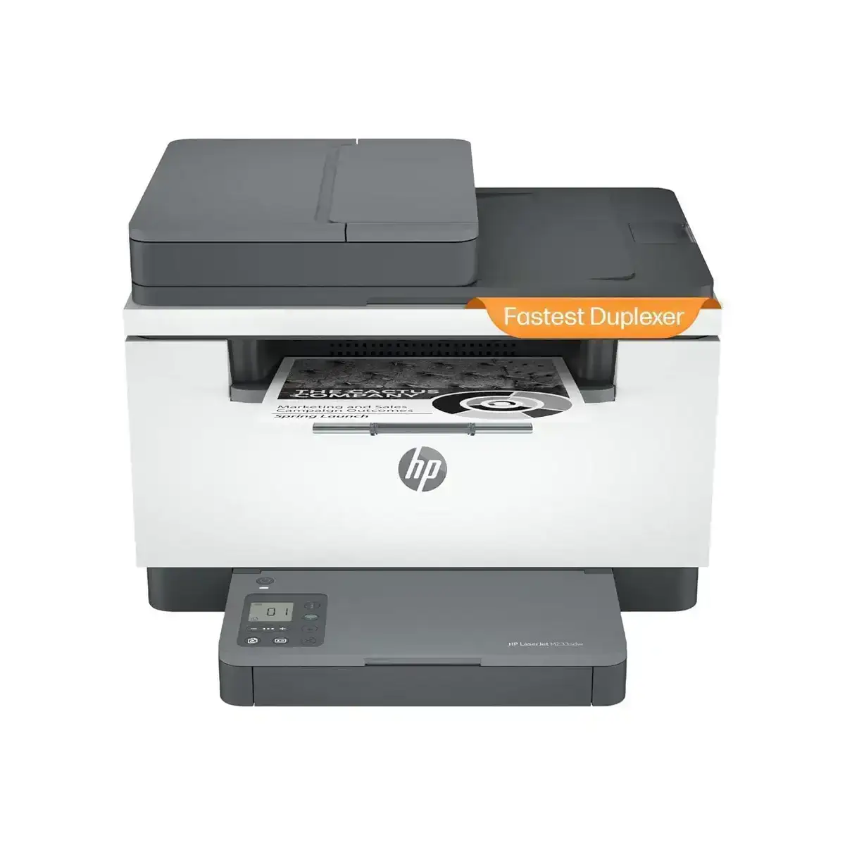 HP LaserJet MFP M233sdw multifunction printer with copy, scan, duplex, and wireless features.
