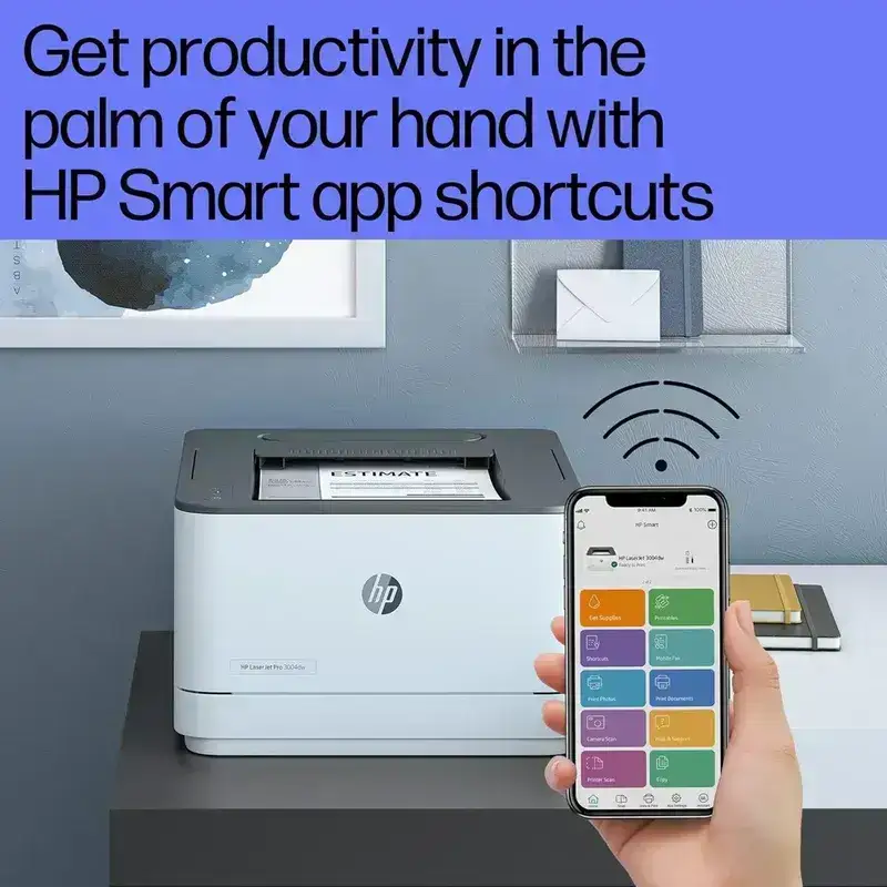 HP LaserJet Pro 3004dw, 33 PPM, 256 MB, USB 2.0, Ethernet, Wireless or Wi-Fi or Wireless, Automatic Duplex, Single Function A4 Printer, 1 Year Warranty image 3