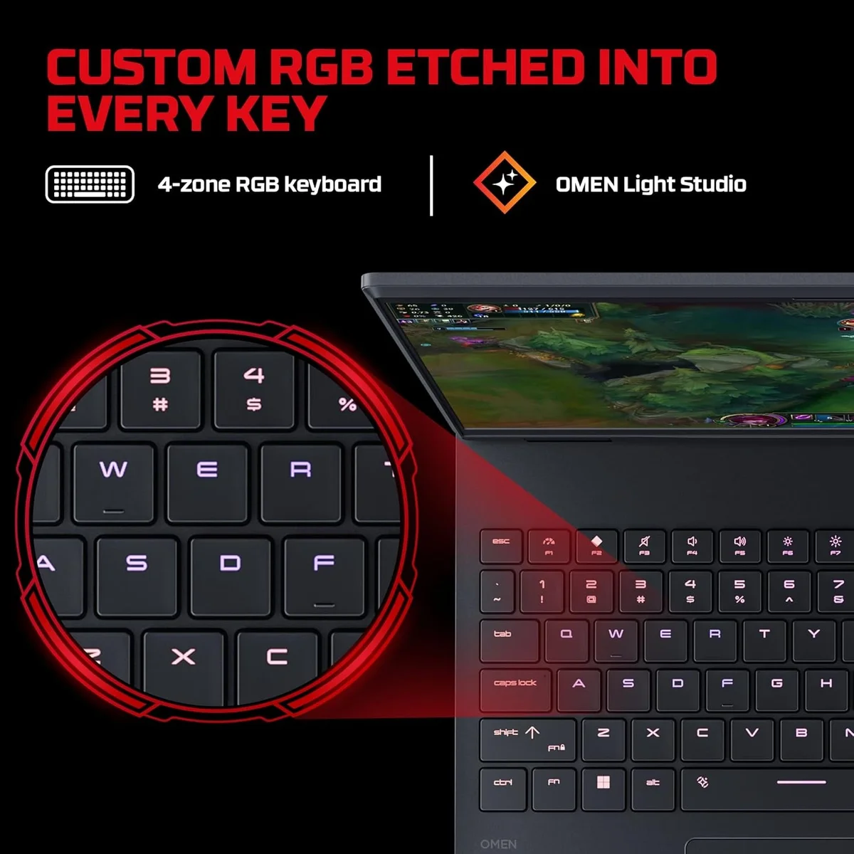 HP Smartchoice HyperX OMEN 15, AMD Ryzen 7 260, 24GB DDR5, 1TB SSD, 8GB-RTX 5050, 15.3''/38.9cm, 180Hz, 2.5K, 500 nits, 3ms RT, Win 11 Home, MS Office 2024, Black, 2.42kg, gb0038AX, 1 Year Warranty, AI Gaming Laptop image 9
