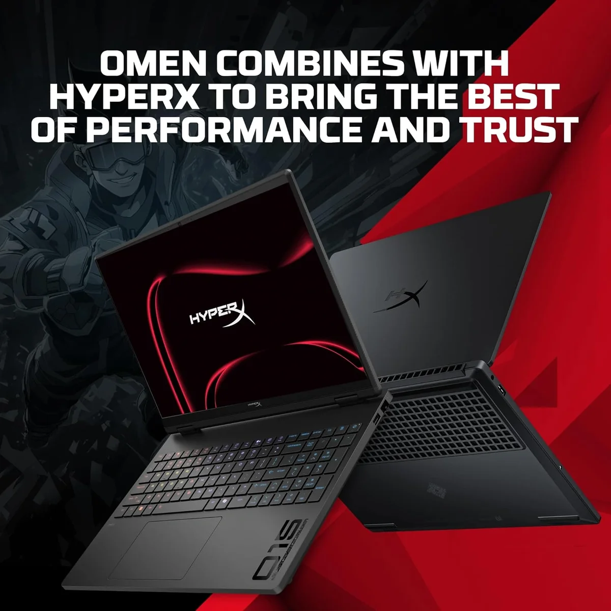 HP Smartchoice HyperX OMEN 15, AMD Ryzen 7 260, 24GB DDR5, 1TB SSD, 8GB-RTX 5050, 15.3''/38.9cm, 180Hz, 2.5K, 500 nits, 3ms RT, Win 11 Home, MS Office 2024, Black, 2.42kg, gb0038AX, 1 Year Warranty, AI Gaming Laptop image 4