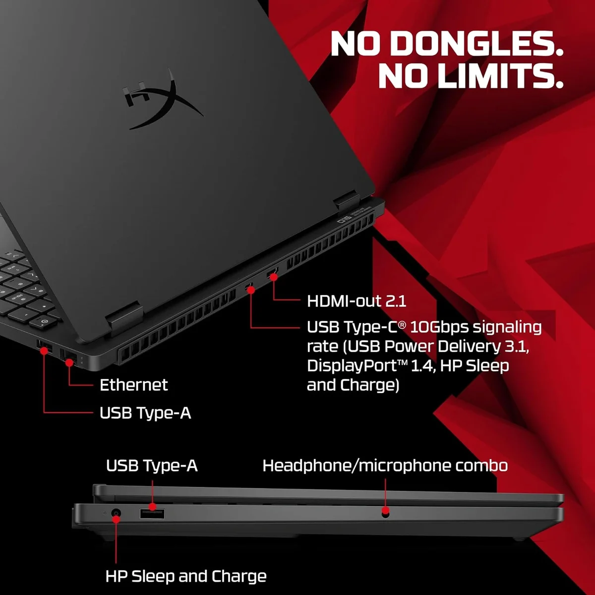 HP Smartchoice HyperX OMEN 15, AMD Ryzen 7 260, 24GB DDR5, 1TB SSD, 8GB-RTX 5050, 15.3''/38.9cm, 180Hz, 2.5K, 500 nits, 3ms RT, Win 11 Home, MS Office 2024, Black, 2.42kg, gb0038AX, 1 Year Warranty, AI Gaming Laptop image 11