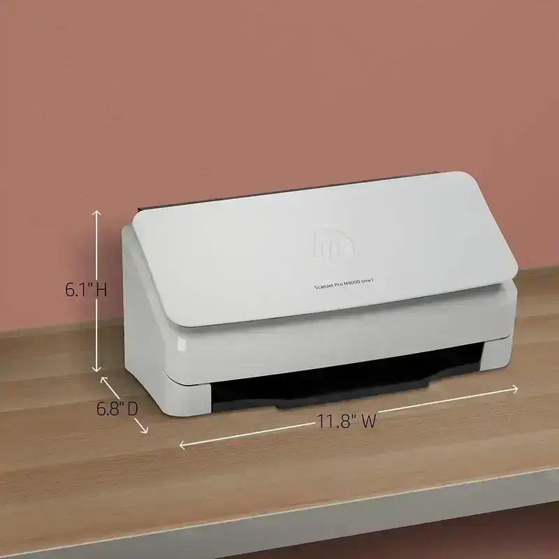 HP ScanJet Pro N4000 snw1 | 40 PPM | 512 MB | Wireless or Wi-Fi | USB 3.0, Ethernet, Wireless or Wi-Fi | Color Automatic Duplex A4 Scanner | 1 Year Warranty  image 2