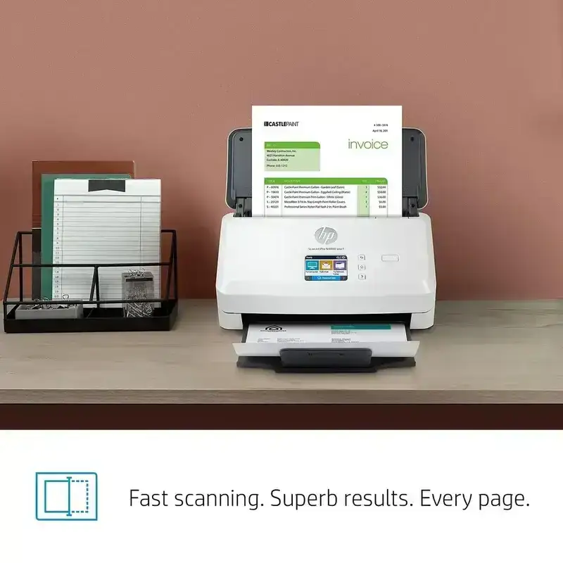 HP ScanJet Pro N4000 snw1 | 40 PPM | 512 MB | Wireless or Wi-Fi | USB 3.0, Ethernet, Wireless or Wi-Fi | Color Automatic Duplex A4 Scanner | 1 Year Warranty  image 8