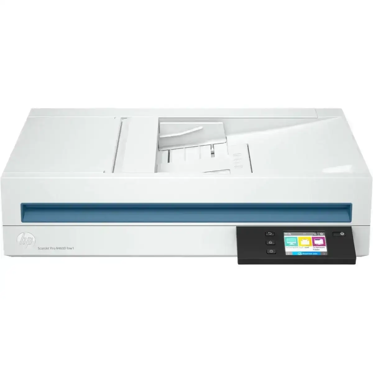 HP ScanJet Pro N4600 fnw1 scanner: 40 PPM, wireless, duplex, ADF, flatbed. A4 color scanner with 1-year warranty.