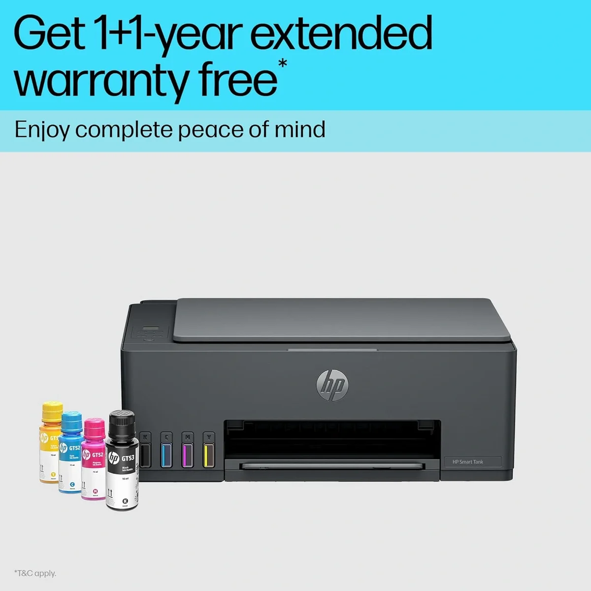 HP Smart Tank 524 All-in-One Colour Printer – Print, Scan & Copy | USB Connectivity | Up to 4800 × 1200 dpi Print Resolution | Print,Scan & Copy for Home/Office image 7