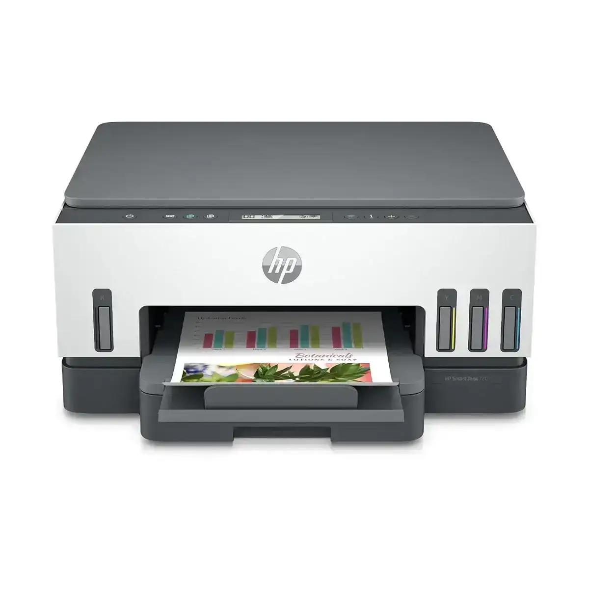 HP Smart Tank 720 A4 Colour Multifunction Printer with duplex printing, wireless connectivity, and 1 year warranty.