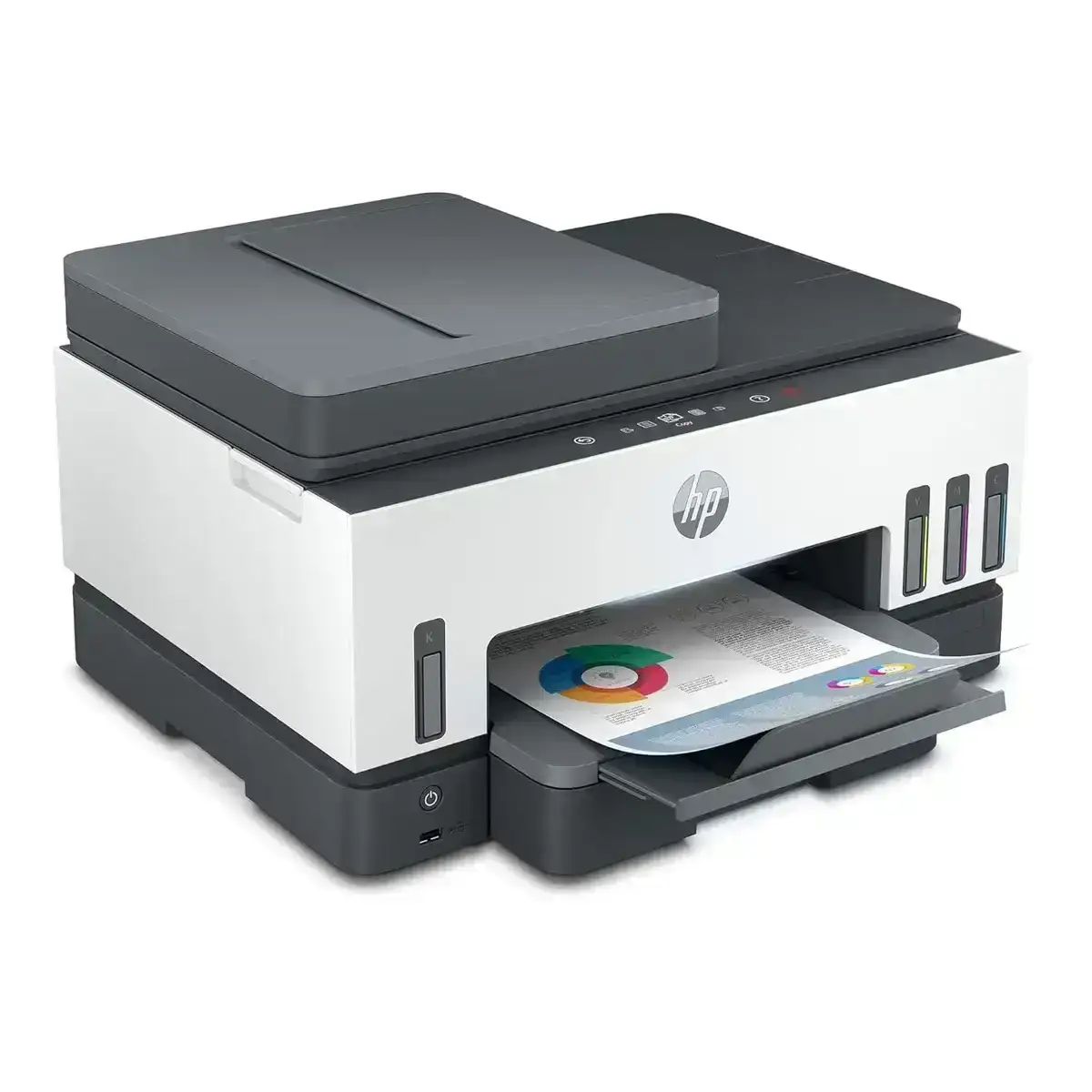 HP Smart Tank 790 A4 Ink Tank Colour Multifunction Printer |  23 PPM (Black) and 22 PPM (Color) | 256 MB | USB 2.0, Ethernet, Wireless or Wi-Fi |  Print, Copy, Scan, Fax, ADF | Automatic Duplex | 1 Year Warranty image 2