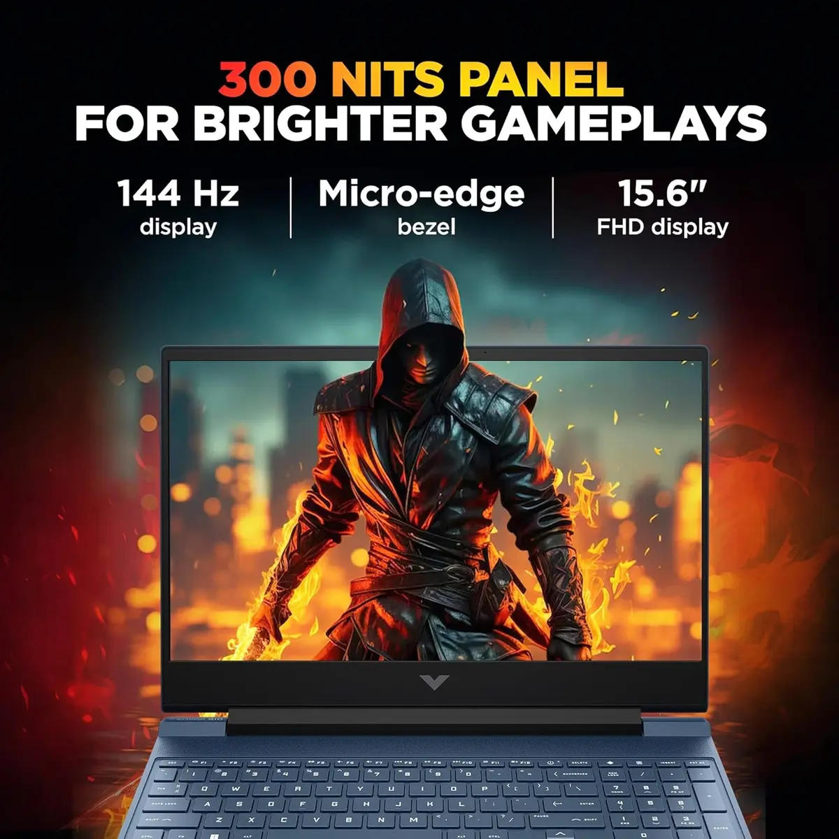 HP Victus AMD Ryzen 7 7445HS, RTX 4050 Graphic Card, 16GB DDR5, 512GB SSD, Backlit Keyboard, Win 11 Home, MS Office Home 2024, 1 Year Microsoft 365 Basic Free, 15.6-inch 144Hz FHD IPS, fb3130AX, Gaming Laptop image 7