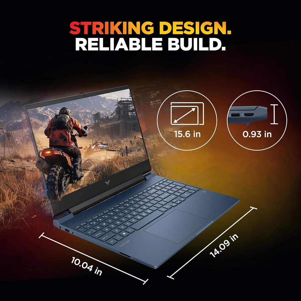 HP Victus AMD Ryzen 7 7445HS, RTX 4050 Graphic Card, 16GB DDR5, 512GB SSD, Backlit Keyboard, Win 11 Home, MS Office Home 2024, 1 Year Microsoft 365 Basic Free, 15.6-inch 144Hz FHD IPS, fb3130AX, Gaming Laptop image 11