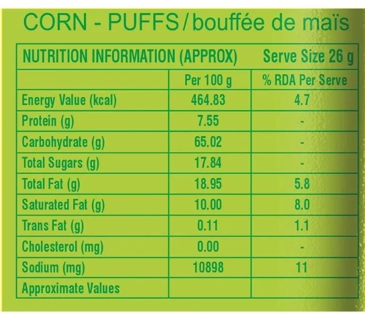  Hully Gully Corn-Puffs - Nimbu Masala, Baked, Golden Pack, 120 g image 4