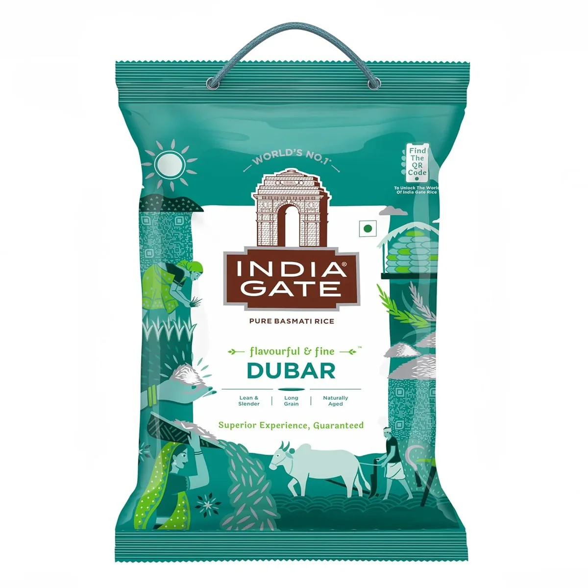 India Gate Dubar Basmati Rice 5 kg – Premium Long Grain Rice