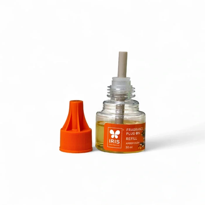 IRIS Amber Oudh Fragrance Plug On | Electric Air Freshener + 30ml Refill image 6